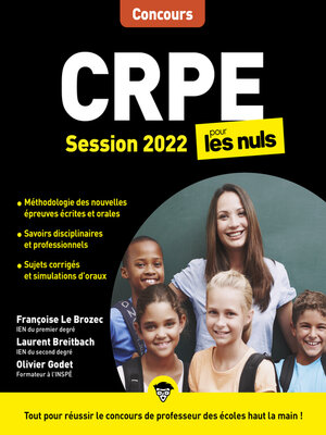 cover image of CRPE pour les Nuls Concours, édition 2022
